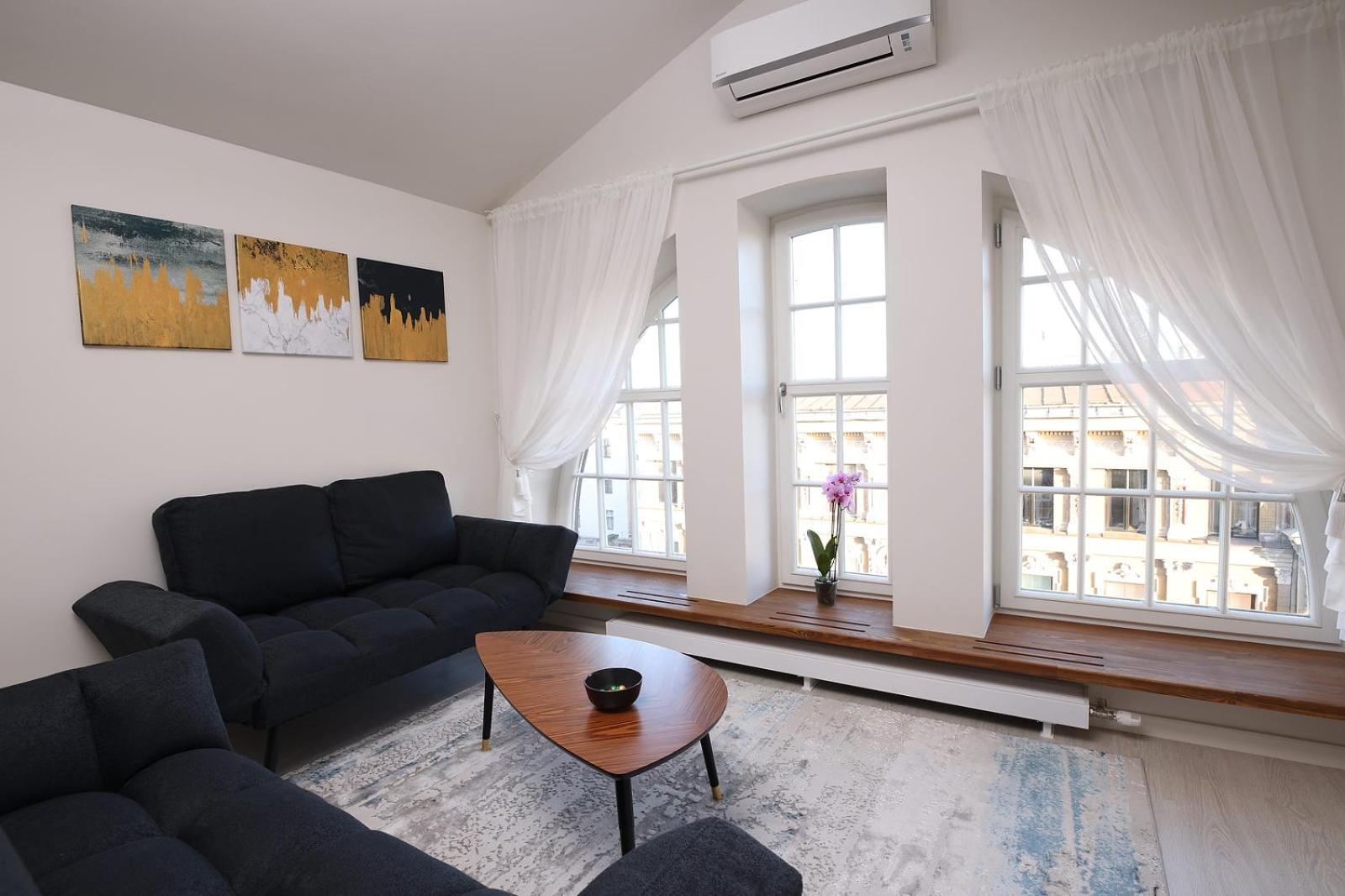 Apartmán Bright Attic Flat In The Centre Riga Exteriér fotografie